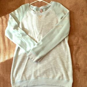 Turquoise Vanity sweater